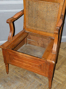 Antiquités Jaurès - fauteuil de commodité louis xvi - Fauteuil De Commodité