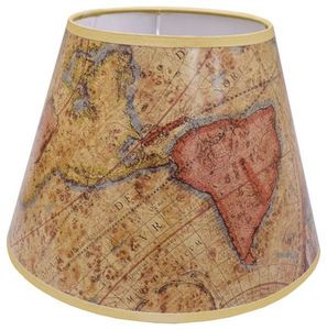 The Original Book Works - world map shade l0501  - Abat Jour