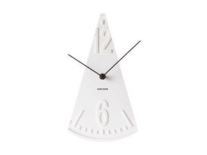 Karlsson Clocks - horloge balance blanche à poser 16x28,5cm - Horloge Murale