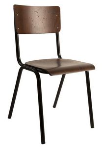 WHITE LABEL - chaise scuola de dutchbone design vintage - Chaise