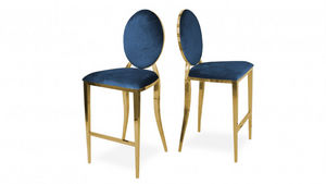 mobilier moss - palmyr--bleu - Chaise Haute De Bar