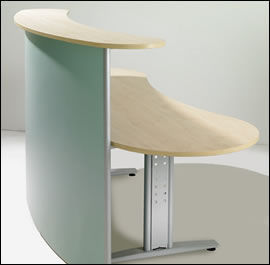 Blundell Harling Magpie - free standing curved reception desk - Banque D'accueil