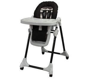 LOOPING - chaise haute tlescopique black lines - Chaise Haute Enfant