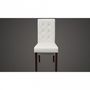 Chaise-WHITE LABEL-4 Chaises de salle a manger blanches