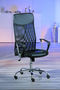 Chaise de bureau-WHITE LABEL-Chaise de bureau moderne coloris noir