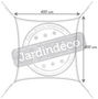 Voile d'ombrage-EASY SAIL-Voile d'ombrage carrée 4 x 4m