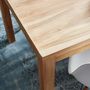 Table de repas rectangulaire-BOIS DESSUS BOIS DESSOUS-Table en bois de teck 150 BOSTON