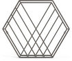 Porte-revues-Umbra-Rangement magazine structure hexagonale Zina