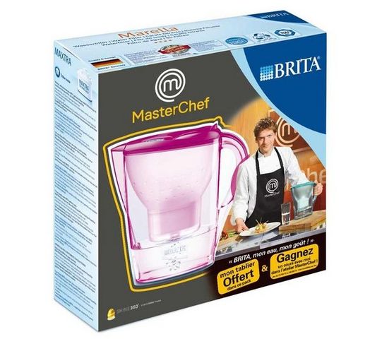 BRITA - Carafe filtrante-BRITA-Marella - tulipe - Carafe filtrante + Tablier Mast