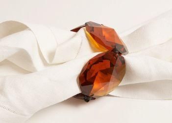 Spina - Rond de serviette-Spina-Amber Crystal