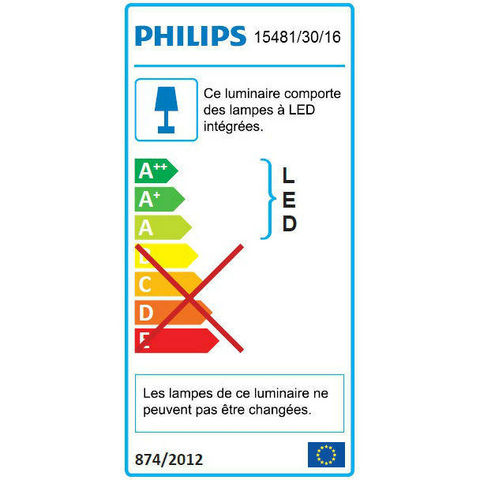 Philips - Applique d'extérieur-Philips-COTTAGE - Applique Extérieur Descendante Noir LED 