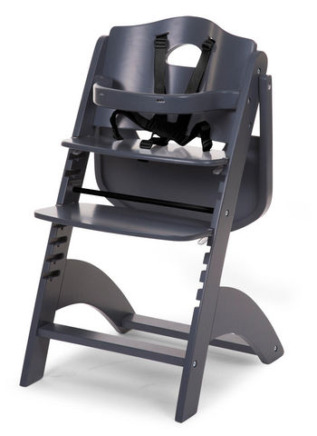 WHITE LABEL - Chaise haute enfant-WHITE LABEL-Chaise haute évolutive pour bébé coloris anthracit