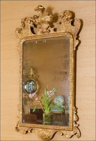 CHAPPELL & MCCULLAR - Miroir-CHAPPELL & MCCULLAR-George II carved giltwood mirror