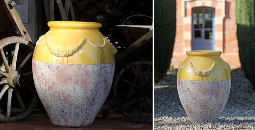 LIGERIO Jar Flowerpots Garden Pots  | 