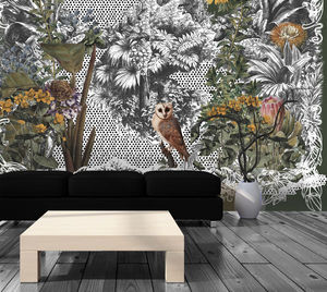 IN CREATION - hibou et jungle - Personalised Wallpaper