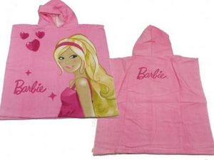 BARBIE - cape de bain barbie heart rose - Children's Dressing Gown
