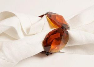 Spina - amber crystal - Napkin Ring