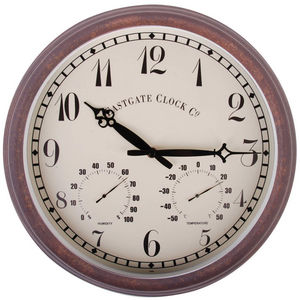 WORLD OF WEATHER - horloge thermomètre hygromètre extérieure - Wall Clock