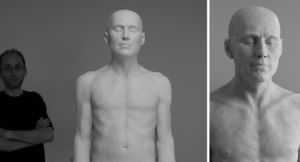 ART DECO CERAM - nu masculin - Sculpture