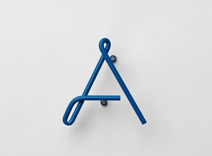 NAKNAK - wire alphabet a blue - Coat Hook