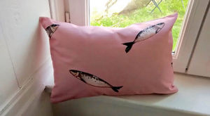 CAMILLE DEPRET - sardinnes - Rectangular Cushion
