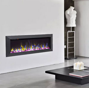 mobilier moss - kamin munich noir 60 - Electric Fireplace