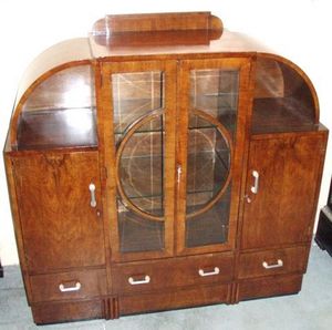 ANTICUARIUM - cherry display cabinet sideboard - Central Display Cabinet