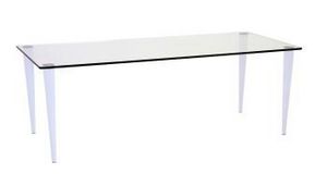 Futureglass - pin elbow table - Rectangular Dining Table