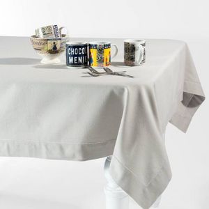 MAISONS DU MONDE - nappe unie gris clair 150x250 - Rectangular Tablecloth