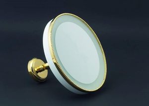 Cristal Et Bronze -  - Lighted Tabletop Mirror