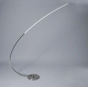 WHITE LABEL - lampadaire arc lune design acier éclairage led - Floor Lamp