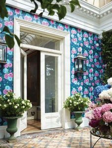 MATTHEW WILLIAMSON - navy duchess garden - Wallpaper