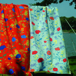 Paule Marrot Editions - grand pavots - Fabric For Exteriors