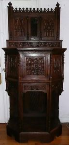 Antiquités LORMAYE - large gothic credence - Sideboard