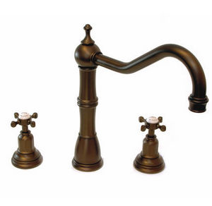 Brass & Traditional Sinks - alsace mixer taps, capstan handles - Basin Mixer