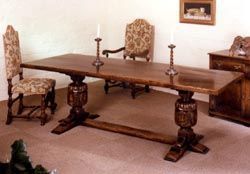 Tudor Oak (kent) - no 54/2 dining table - Rectangular Dining Table