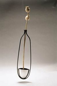 Prisms Glass Design - long hanging vase - Flower Vase