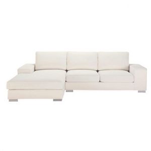 MAISONS DU MONDE - canapé d'angle 5 places fixe ivoire new york - Corner Sofa