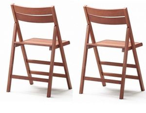 WHITE LABEL - lot de 2 chaises pliantes robert noyer - Folding Chair