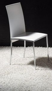 WHITE LABEL - chaises vanessa design blanc - Chair