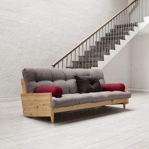 WHITE LABEL - canapé 3/4 places convertible indie style scandina - 3 Seater Sofa