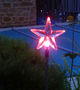 Garden candle holder-FEERIE SOLAIRE-Pic solaire etoile lumineuse 5 couleurs 76cm