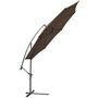 Offset umbrella-WHITE LABEL-Parasol déporté de 3,5 m marron + Housse