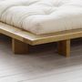 Single bed-WHITE LABEL-Cadre de lit  japonais JAPAN miel 140*200cm avec s
