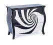 Chest of drawers-WHITE LABEL-Commode THUNDERBIRD noire 3 tiroirs