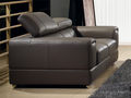 2-seater Sofa-WHITE LABEL-Canapé Cuir 2 places LIMA