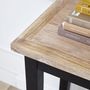 Console table-BOIS DESSUS BOIS DESSOUS-Console en bois d'acajou et teck 120 LONDRES