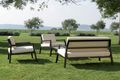 Garden furniture set-HEMISPHERE EDITIONS-Salon de jardin en aluminium Modena