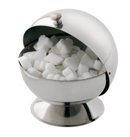 Tellier Gobel - Sugar bowl-Tellier Gobel-Boule à sucre en inox 14x16x14cm