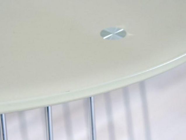 WHITE LABEL - Garden coffee table-WHITE LABEL-Table basse design RIVA en verre satine cappuccino